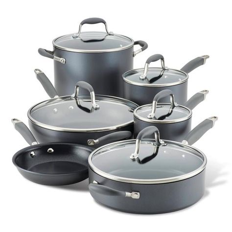 Cookware Essentials, Kitchen Cookware Sets, Nonstick Cookware Sets, Ceramic Cookware, Pots And Pans Sets, Oven Cleaning, Nonstick Cookware, Pewter Grey, Cookware Sets