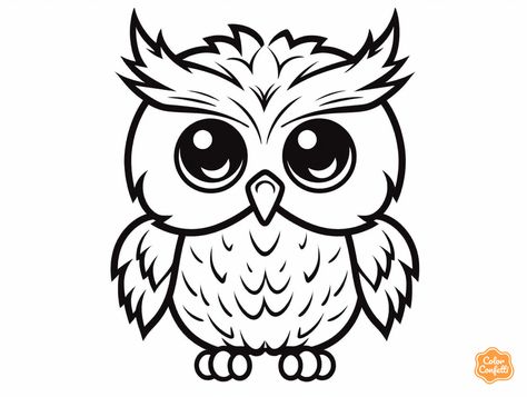 illustration of Exciting elf-owl drawing to color Drawing To Color, Owl Coloring Page, Elf Owl, Owl Coloring, Mandala Turtle, Owl Drawing, Owl Coloring Pages, Easy Doodles, Doodles Drawings