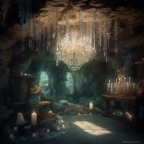 Siren House Aesthetic, Underwater Bedroom Aesthetic, Sea Castle Aesthetic, Sea Witch House, Gothic Mermaid Aesthetic, Mermaid Cove Aesthetic, Underwater Kingdom Aesthetic, Siren Bedroom Aesthetic, Mermaid House Aesthetic