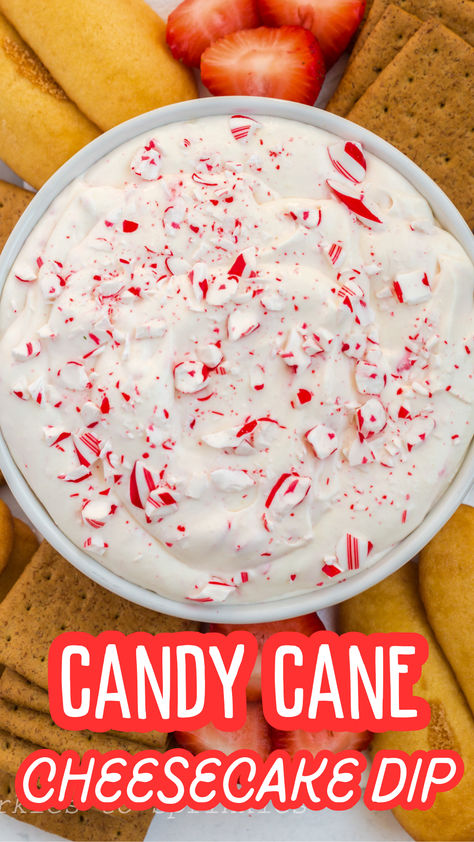 When the holidays roll around, we all crave festive desserts that are easy to make and packed with seasonal cheer. Enter Candy Cane Cheesecake Dip, the no-bake treat that’s as simple as it is delicious. Candy Cane Mini Cheesecakes, Desserts With Candy Canes, Simple Dessert Dips, Dessert Dip Christmas, Christmas Cheesecake Dip, Christmas Desert Dips, Sweet Christmas Dips, Candy Cane Christmas Decorations Ideas, Candy Cane Dessert Recipes