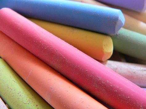 Homemade Sidewalk Chalk, Colored Chalk, Magnesium Carbonate, Sidewalk Chalk, Calcium Carbonate, Homestuck, Color Of Life, Chalk, Multi Color