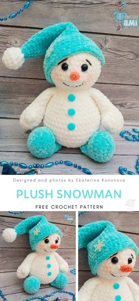 Cute Crochet Snowmen | Pattern Center Plush Snowman Pattern, Crochet Stuffed Animals Pattern Free, Crochet Snow Ball Pattern, Crochet Snowman Plush Pattern Free, Crochet Snuggly Free Pattern, Crochet Stuffed Animals Free Patterns Christmas, Crochet Fluffies Free Pattern, Crochet Snowman Plush, Crochet Amigurumi Snowman