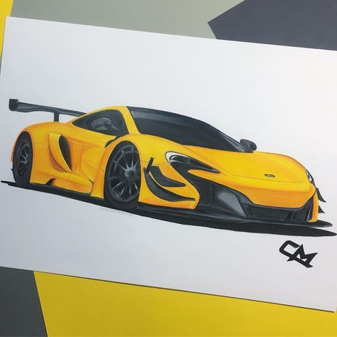 Mclaren 650s Gt3, Pc Drawing, Mclaren 650s, Animal Stencil, Automotive Paint, Car Illustration, Book Art Diy, Pretty Cars, Bmw M4