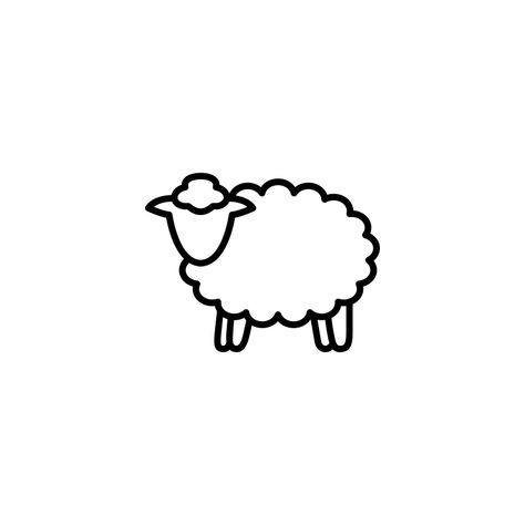 Sheep Outline, Sheep Icon, Sheep Svg, Sheep Logo, Sheep Tattoo, Sheep Drawing, Tattoo Outline, Friedrich Nietzsche, Vector Png