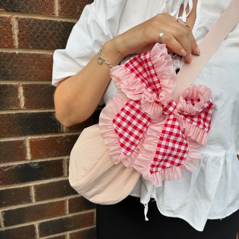 the bows aren’t just for your hair!! I’ve clipped mine onto my bag for some extra cuteness🎀 they also look cute on dogs (Ralph sold separately)🐶 launching on 28/09 at @girlsthatread.wigan summer event and then early October on my website🩷 #hairbow #smallbusiness #girlssupportgirls #gingham #handmade Sewing Dog Projects, Kawaii Outfit Ideas, Sewing To Sell, Tiny Clothes, Girls Support Girls, Vogue Beauty, Fashion Project, Cute Tote Bags, Mood Board Fashion