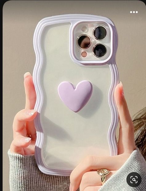 Decor Phone Case, Purple Iphone Case, Purple Cases, Phone Case Purple, Stylish Iphone Cases, Girly Phone Cases, Iphone Obsession, Kawaii Phone Case, Heart Decor