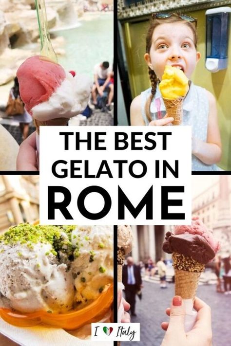 Best Gelato In Rome, Italy Food, Creamy Desserts, Travel Information, Ancient Cities, Rome, Italy, Good Things, Travel