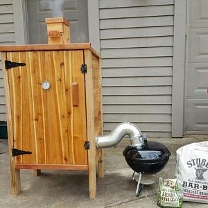 Diy Smokehouse, Smokehouse Ideas, Homemade Smoker Plans, Backyard Smokers, Custom Smokers, Diy Smoker, Wood Smokers, Outdoor Smoker, Homemade Smoker