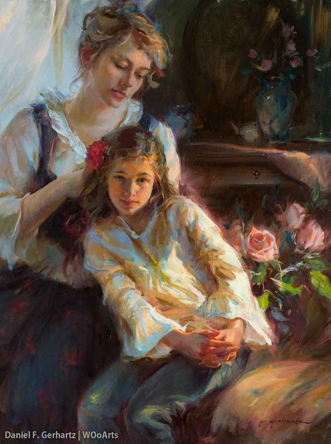 Daniel F. Gerhartz 30 Daniel F Gerhartz, Daniel Gerhartz, Era Victoria, Sapphic Art, Wlw Art, Lesbian Art, Arte Inspo, Old Paintings, Romantic Art