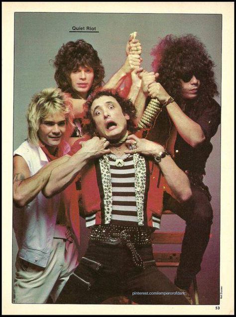 Quiet Riot Frankie Banali, Kevin Dubrow, Rudy Sarzo, 80s Glam Rock, 80s Hair Metal, Glam Rock Bands, Quiet Riot, 80s Glam, Hair Metal Bands