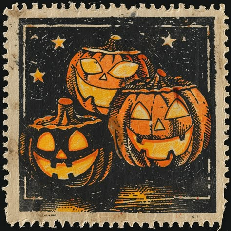 Vintage Halloween Icons, Halloween Postage Stamps, Vintage October Aesthetic, Halloween Vintage Illustration, Vintage Halloween App Icons, Vintage Halloween Graphics, Vintage Spooky Aesthetic, Halloween Vintage Aesthetic, Halloween Icons Aesthetic