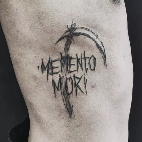 Tattoo With Meaning, Memento Mori Tattoo, Gotik Tattoo, Satanic Tattoos, Body Tattoo Design, Men's Fashion Tips, Tattoo Signs, Gothic Tattoo, Different Tattoos