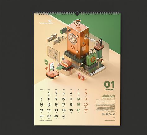 Behance :: 搜索 3d Calendar Design, 3d Calendar, Creative Calendar Design, Calendar Design 2024, Calander Design, Graphic Design Calendar Ideas, Calender Designs Unique, Calendar Concept, Creative Calendar Design Layout