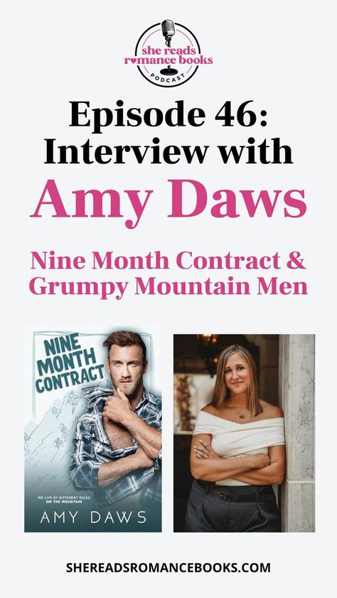 Amy Daws Interview: Nine Month Contract & Grumpy Mountain Men – She Reads Romance Books Nine Month Contract Amy Daws, Book Boyfriends List, Best Fantasy Romance Books, New Romance Books, Romance Books Worth Reading, Colleen Hoover Books, Fantasy Romance Books, Small Town Romance, Good Romance Books