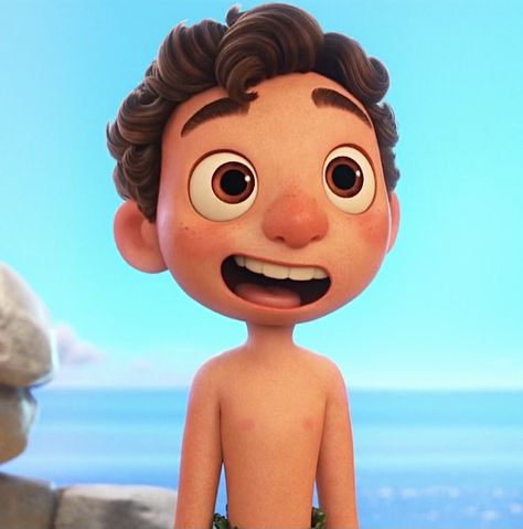 Luca From Luca, Luca Concept Art Pixar, Italian Cartoon Character, Hear Me Out Celebrities, Luca Concept Art, Luca Characters, Luca Aesthetic, Boy Disney Characters, Alberto Luca