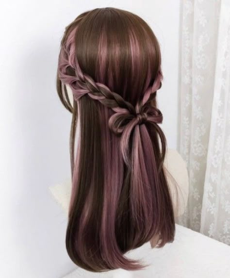 Kawaii Hairstyle, Aesthetic Cinnamoroll, Sanrio Aesthetic, Cute Core, Hair Inspiration Long, Hairstyles For Layered Hair, Pretty Hair Color, Peinados Fáciles Para Cabello Corto, Hair Advice