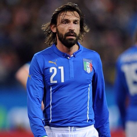 Andrea Pirlo  Italy national football team Andre Pirlo, Italian Football Team, Italy National Football Team, The Tate Modern, Andrea Pirlo, Soccer World Cup, Italian Football, Football Is Life, Gq Men