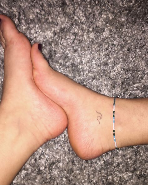 Ankle Stick And Poke, Feet Stick And Poke, Simple Stick N Poke, Ocean Stick And Poke Tattoo, Wave Stick And Poke, Inside Ankle Tattoo, Matching Stick And Poke Tattoo, Simple Stuck And Poke Tattoo, Stuck And Poke Tattoo Ideas