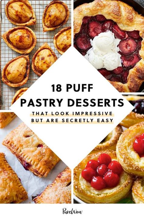 Cherry Pastry, Apple Ricotta, Easy Puff Pastry Recipe, Puff Pastry Recipes Dessert, Puff Dessert, Pastries Recipes Dessert, Apple Puff Pastry, Puff Pastry Desserts, Easy Puff Pastry