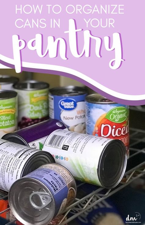 How to organize cans in a pantry and streamline the food you eat so you are saving big money on your grocery budget. Canned goods organizing tips for the kitchen pantry. Containers that work best to organize cans of soup. How to organize jars of sauce in your kitchen. #cannedgoodorganizing #organizecannedgoods #organizepantrycans Cans In Pantry Organize, Organizing Canned Goods In Pantry, Pantry Canned Goods Organization, Pantry Can Organizer, Canned Good Storage, Pantry Can Organization, Grocery Organization, Food Rotation, Deep Pantry