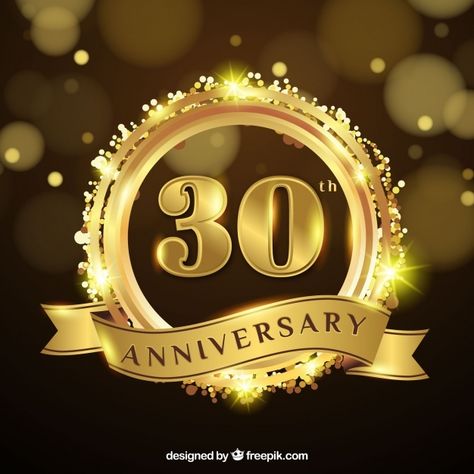 Happy anniversary with numbers in golden... | Free Vector #Freepik #freevector #birthday #gold #invitation #card Wedding Anniversary Background, Anniversary Background, 30 Anniversary, Company Anniversary, Happy Anniversary Wishes, Birthday Gold, Happy Images, Birthday Wishes Cake, 30th Wedding Anniversary