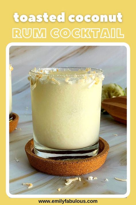 Coconut Milk Cocktail, Coconut Rum Recipes, Spiced Rum Recipes, Pineapple Cocktail Recipes, Coconut Cocktails, Spiced Rum Drinks, Coconut Rum Drinks, Rum Drinks Recipes, Coconut Margarita