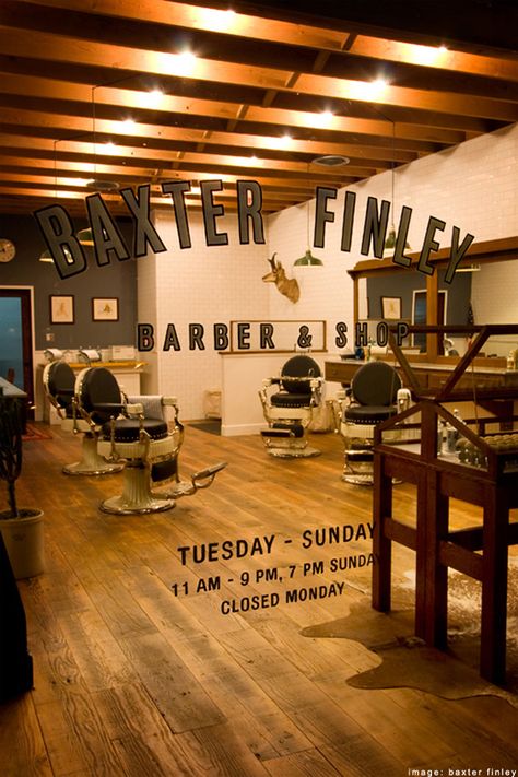 BF Mobile Barber, Best Barber Shop, Vintage Aesthetic Retro, Douglas Fir Flooring, Barber Shop Interior, Barber Haircuts, Barbershop Design, Barber Shop Decor, Vintage Barber