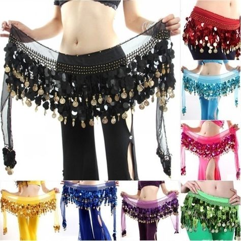 Colorful Beads Belly Dance Hip Scarf Skirt Wrap Belt Belly Dance Scarf, Belly Dance Skirt, Hip Scarf, Dancer Costume, Tassel Skirt, Hip Scarves, Hip Skirt, Belly Dance Costume, Wrap Belt