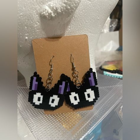 Perler Bead Earrings Iron Beads Earrings, Perler Beads Earrings, Perler Earrings, Perler Bead Earrings, Tumblr Ideas, Perler Designs, Pearl Beads Pattern, Easy Perler Beads Ideas, Hama Beads Design