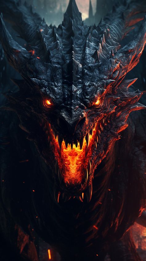 🤑SALE🤑 METAL POSTER WALL-ART - Over 500 SOLD OUT 🤑 Intense scary dragon. This mythical creature adds a touch of fantasy and majesty to your collection. Perfect for fans of dragons. Scary Dragon, Dragon Artwork Fantasy, Cool Dragons, Dragon Decor, Beautiful Dragon, Fantasy Beasts, Dragon Toys, 다크 판타지, Dragon Pictures