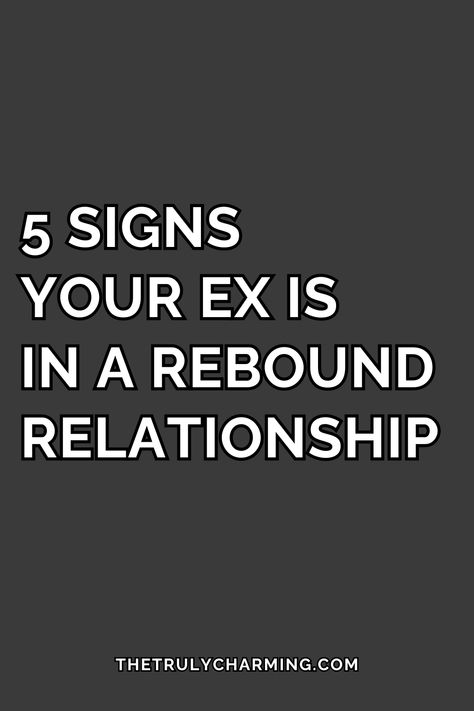 After a breakup, you might look for signs that your ex’s new partner is just the rebound relationship — particularly if you aren’t over them and didn’t want the relationship to end.

It might seem reassuring to know that it’s just a rebound even though it’s really not your business. Here are five signs that the next relationship is just the rebound from you. Rent A Boyfriend, Rebound Quotes Relationships, Rebound Quotes, Rebound Relationship, Ex Quotes, After A Breakup, New Partner, Why Do Men, The Better Man Project