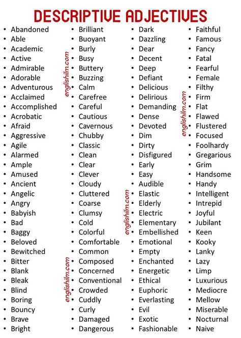 <Learn Complete Lesson By Attached Link> In this lesson, you’ll learn about the most commonly used Describing Words List With Useful Examples. When speaking or writing in the English language you are going to need to use descriptive words. Describing Dresses Writing, Self Description Words, Descriptive Words Writing, Descriptive Words For People, Descriptive Writing Examples, Words To Use More Often, Education Slogans, Descriptive Adjectives, Words To Describe People