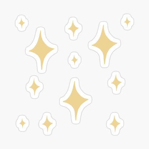 Get my art printed on awesome products. Support me at Redbubble #RBandME: https://www.redbubble.com/i/sticker/Stars-stickers-pack-yellow-aesthetic-by-ForestWitchShop/153412089.EJUG5?asc=u Yellow Aesthetic Journal Stickers, Yellow Stickers Aesthetic Printable, Yellow Stickers Aesthetic, Star Stickers Aesthetic, Cute Yellow Stickers, Yellow Aesthetic Stickers, Yellow Stickers, Yellow Confetti, Yellow Sheets