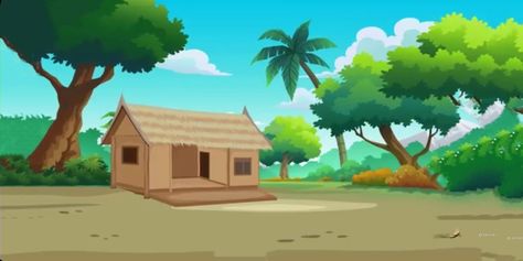 Village Cartoon Background Hd, Secenary Drawing, Cartoon Village Background, 2d Animation Background, Cartoon Village, Pokemon Towns, Money Animation, Free Green Screen Backgrounds, Cartoon Maker