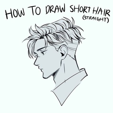 Hair References Drawing, Ponytail Drawing, Short Hair Drawing, Drawing Male Hair, Elf Drawings, Sketching Tips, Drawing Body Poses, Hair Sketch, Free Brush