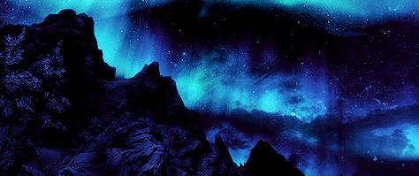 Aurora Borealis/the Northern Lights Dark Blue Aesthetic Banner Gif, Blue Lightning Banner Gif, Aurora Borealis Desktop Wallpaper, Hyperpop Wallpaper, Northern Lights Pc Wallpaper, Gif Banners, Pretty Gif, Northern Lights Horizontal, Animated Banners