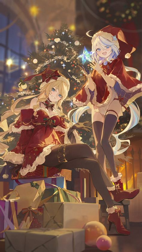 Xmas Wallpaper, Anime Christmas, 영감을 주는 캐릭터, Anime Movies, Cute Anime Character, Anime Character Design, Anime Images, Artist Inspiration, Genshin Impact