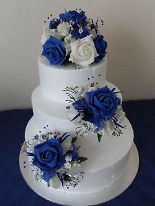 Debut Cakes, Royal Blue Wedding Cakes, Royal Blue Cake, Hawaiian Wedding Cake, Debut Cake, Flower Wedding Cake, Quince Cakes, Silk Flower Wedding, Butterfly Bouquet