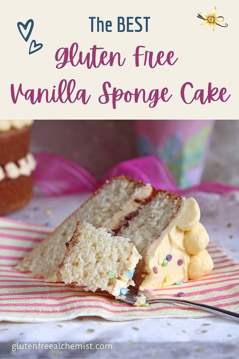 Allergy Free Baking, Gluten Free Vanilla Cake, Cake Sponge, Gf Sweets, Delish Desserts, Vanilla Sponge Cake, Food Blogging, Best Gluten Free, Easter Food