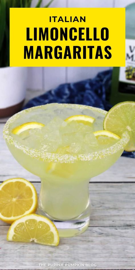 Sip into the flavors of Italy with our Italian Margarita Recipe! Infused with Limoncello, it's a refreshing cocktail perfect for a relaxing afternoon. Click for the recipe! #CocktailRecipe #ItalianMargarita Limoncello Margarita Recipe, Cocktails With Lemoncello, Limoncello Drinks Recipes, Lemonchello Drinks Cocktails, Lemoncello Recipes Drinks, Lemoncello Recipes, Italian Margarita Recipe, Limoncello Margarita, Limoncello Drinks