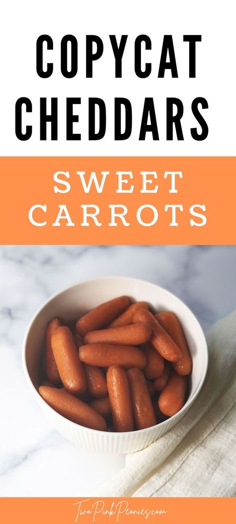 Copycat Cheddar's Carrots {super easy copycat recipe} Cracker Barrel Carrots, Baked Carrots Recipe, Sweet Baby Carrots, Cheddar Recipes, Sweet Carrots, Baby Carrot Recipes, Honey Carrots, Baked Carrots, Healthy Eating Snacks