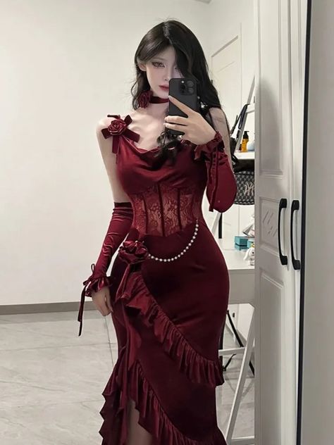 Wine Evening Dress, Prom Mermaid Dress, Red Mermaid Dress, Prom Mermaid, Vampire Dress, Wine Red Dress, Elegant Wine, Gala Outfit, Wine Dress