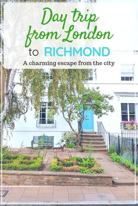 A day trip to Richmond from London | London to Richmond is a quick trip on the Tube with big rewards! | #london #daytrips #richmondlondon Richmond England, Day Trip From London, Richmond London, England Travel Guide, Day Trips From London, Visiting England, Book Things, Things To Do In London, England And Scotland