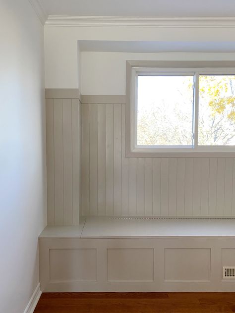 Galley Kitchen Bench Seating, Built In Corner Bench With Storage, Cupboard Bench Seat, Diy Bench Seating Dining Room, Dining Room Bench Under Window, Feature Walls With Windows, Built In Dining Nook Corner Bench, Bench With Hidden Storage, Hallway Storage Bench Corner