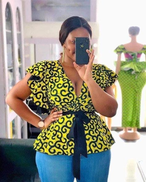 Ankara Blouse Styles, Ankara Tops Blouses, African Print Peplum Top, Ankara Blouses, Ankara Peplum Tops, Ankara Blouse, Ankara Tops, African Tops, African Print Tops