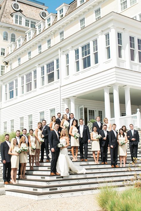 Ocean House Rhode Island Wedding, Ocean House Wedding, Island Chic Wedding, Rhode Island Wedding Venues, Summer Mountain Wedding, Bermuda Wedding, Island Chic, Kiss The Bride, Rhode Island Wedding