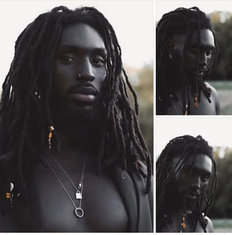 Braids Black Men, Men Curly Hair, Dreadlocks Men, Braids Men, Dreadlock Hairstyles For Men, Dark Skin Men, Photographie Portrait Inspiration, Black Men Hairstyles, Dark Skin Beauty