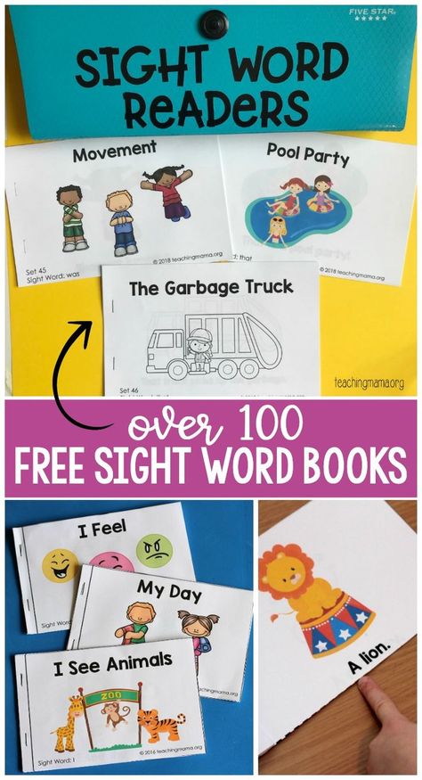 Sight Word Booklets, Practice Sight Words, Sight Word Readers, Pre Primer Sight Words, Preschool Sight Words, Sight Word Fun, Sight Word Books, Children Reading, Sight Words Printables