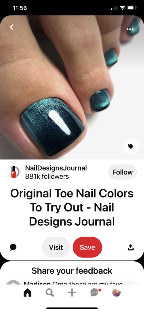 Navy Pedicure Toenails, September Pedicure Colors, Autumn Pedicure Toe Nails, Fall Toe Nail Colors Autumn, Winter Pedicure Colors Toenails, Winter Toes, Pedi Nails, January Nail Colors, Pedi Designs