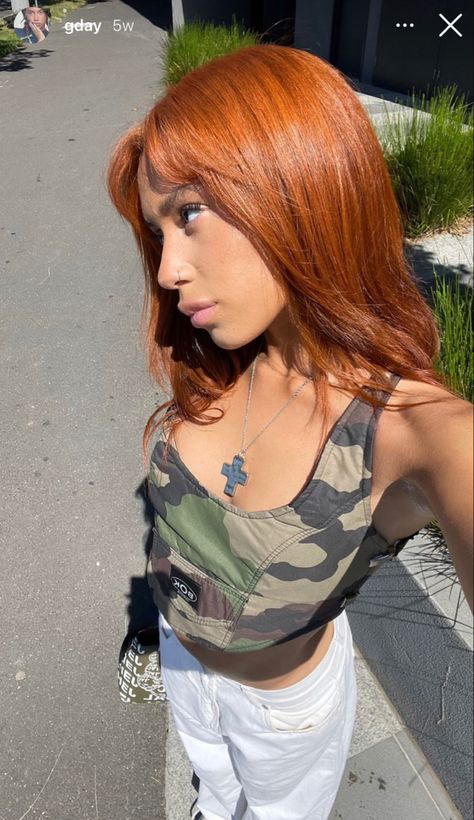 R Aesthetic, Dark Orange Hair, Hair Color Swatches, Titans Dc, Hair Color For Brown Skin, Cheveux Oranges, Hair Color Orange, Red Hair Inspo, Ginger Hair Color